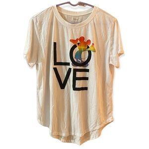 Disney Mickey Mouse T-Shirt White Size XL‎ 15-17 Women’s Short Sleeve